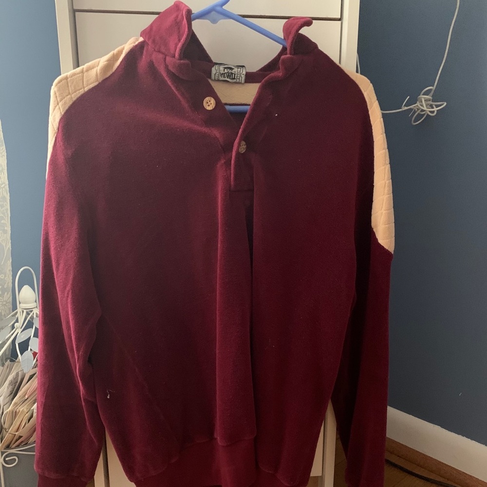 Men or women’s 70s Vintage button pullover